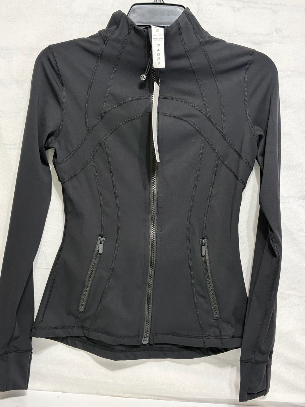 Lululemon Womens Define Jacket Nulu Rainforest Black Full Zip Lightweight 4